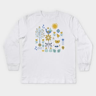 Folky Friends Kids Long Sleeve T-Shirt